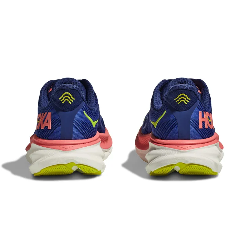 Clifton 9 WIDE D Evening Sky Coral Women's-4