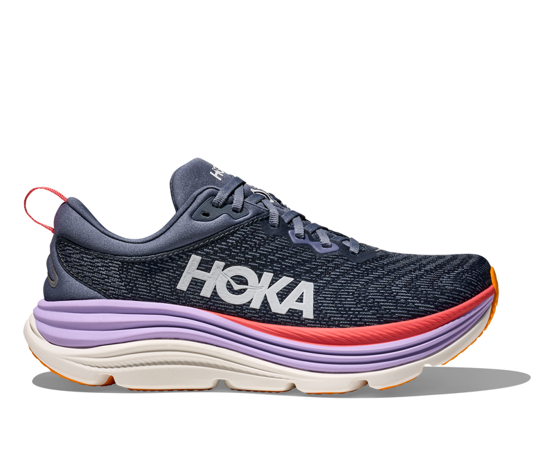Hoka Gaviota 5 Women's Supportive Running Shoes Anchor Grapefruit