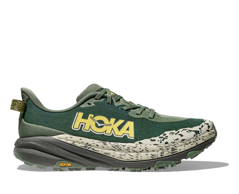 Hoka Speedgoat 6 WIDE 2E Men's Trail Running Shoes Fern Asphalt Grey