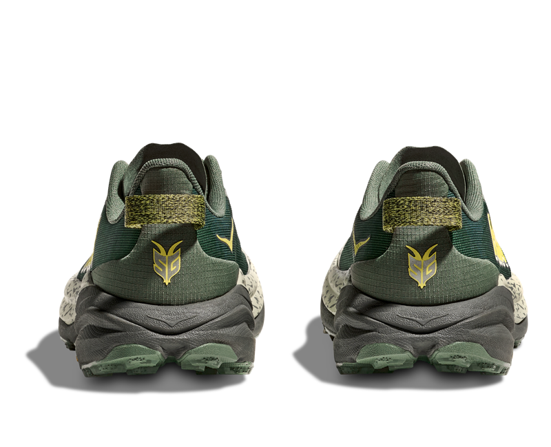 Hoka Speedgoat 6 WIDE 2E Men's Trail Running Shoes Fern Asphalt Grey-5