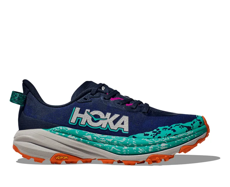Hoka Speedgoat 6 WIDE D Womens Trail Running Shoes Varsity Navy Meteor