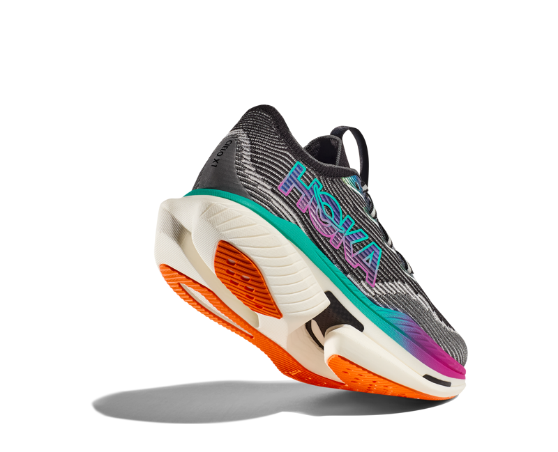 Hoka Cielo X1 Unisex Race Day Shoe Black Electric Aqua-3