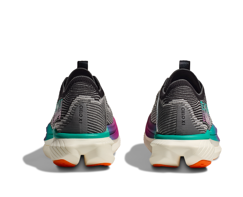 Hoka Cielo X1 Unisex Race Day Shoe Black Electric Aqua-4