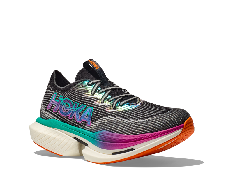 Hoka Cielo X1 Unisex Race Day Shoe Black Electric Aqua-5