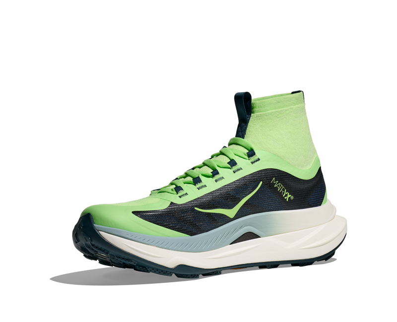 Hoka Tecton X 3 Men's Trail Running Shoes - Tart Apple Blue Twilight-3