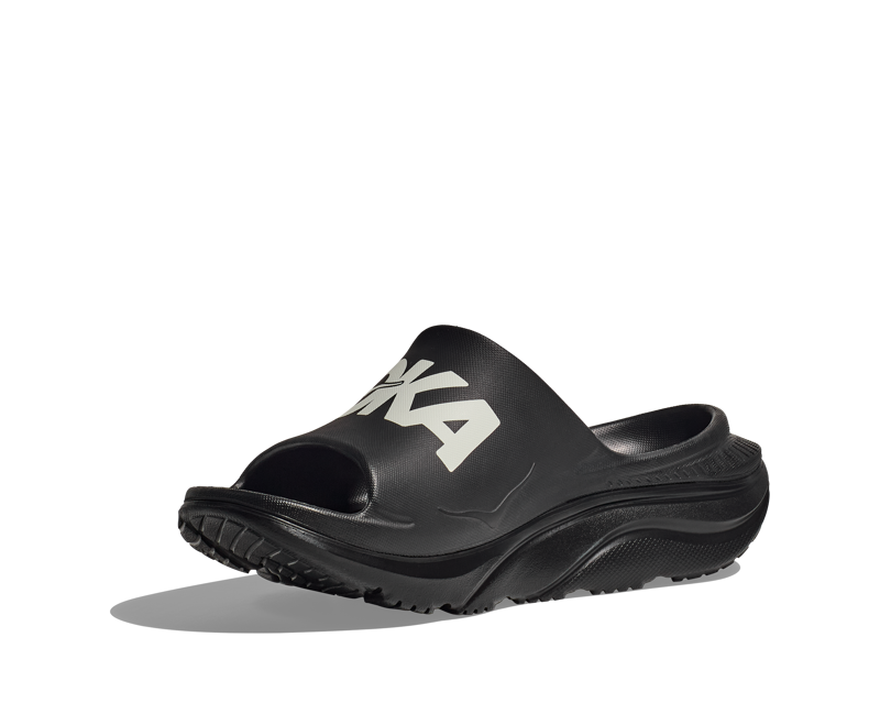 Ora Athletic Slide Black White-2