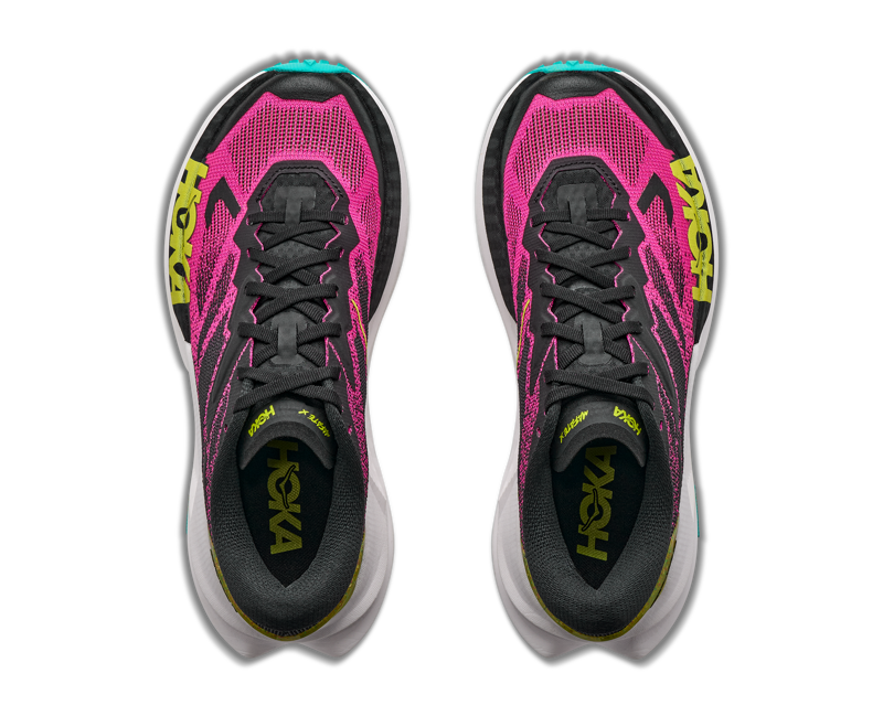 HOKA Mafate X Women's Trail Running Shoes - Black Neon Dragonfruit-5