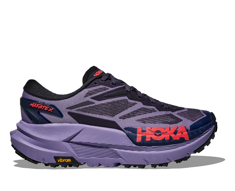 Hoka Mafate X Women's Trail Running Shoes - Berry Jam Squid Ink