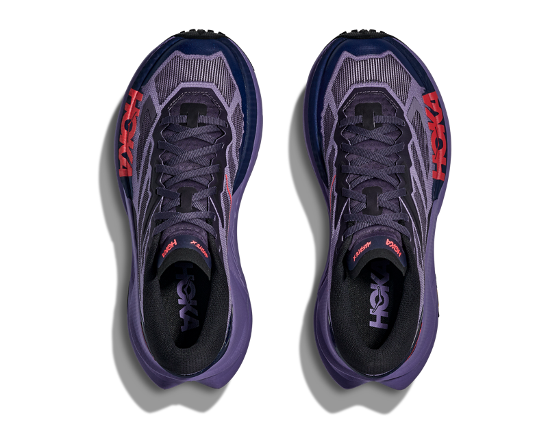 Hoka Mafate X Women's Trail Running Shoes - Berry Jam Squid Ink-5