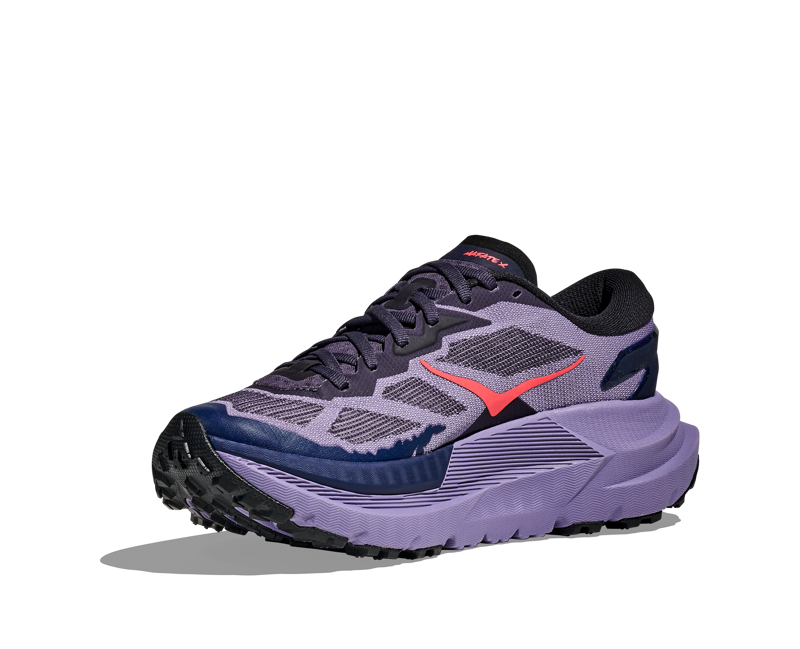 Hoka Mafate X Women's Trail Running Shoes - Berry Jam Squid Ink-3
