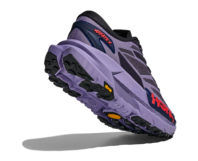 Hoka Mafate X Women's Trail Running Shoes - Berry Jam Squid Ink-7