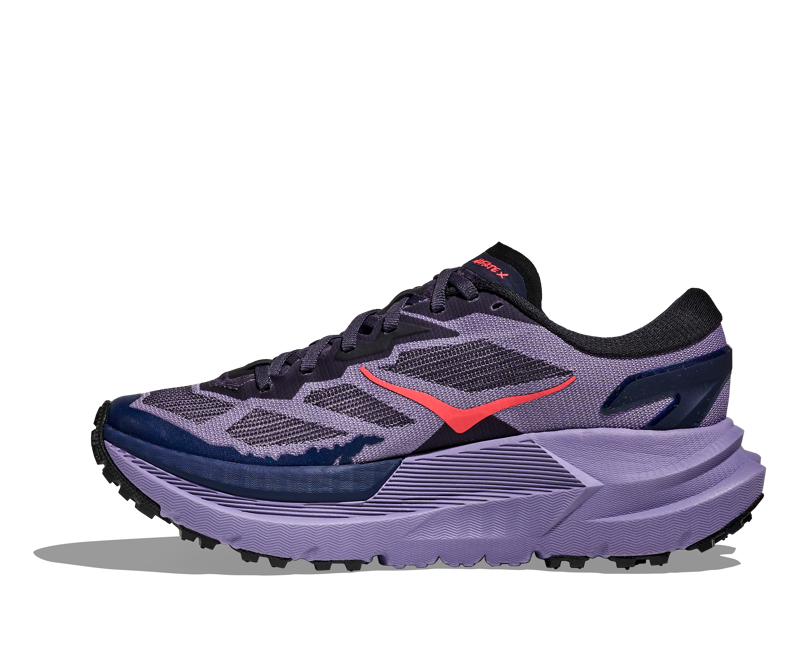 Hoka Mafate X Women's Trail Running Shoes - Berry Jam Squid Ink-2