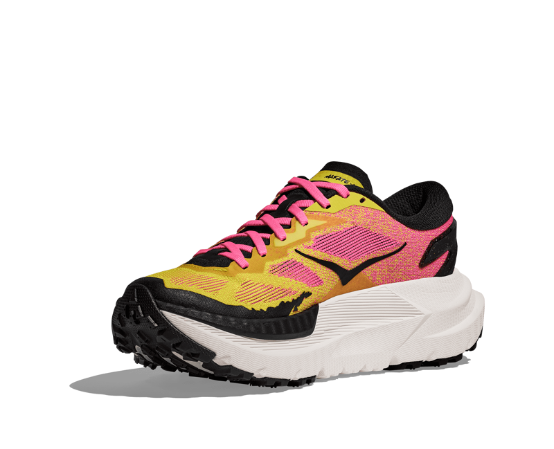 Hoka Mafate X Women's Trail Running Shoes Neon Hoka Citrus Neon Rose-3