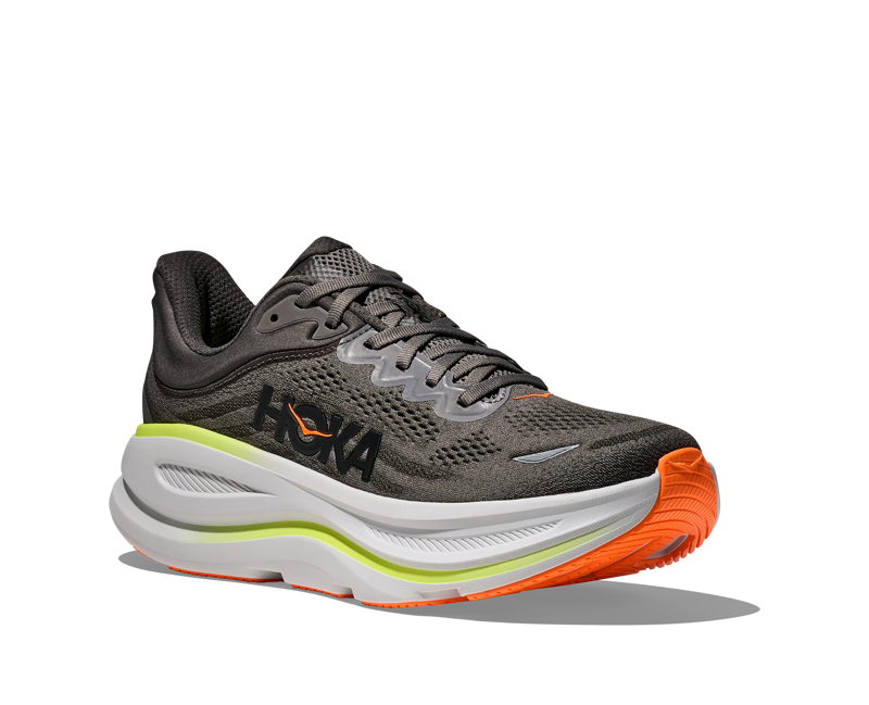 Hoka Bondi 9 Men's Everyday Running Shoe Asphalt Grey Gravel-1