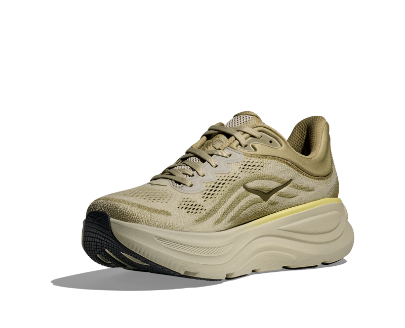 Hoka Bondi 9 Men's Everyday Running Shoe Grassland Oyster Mushroom-3