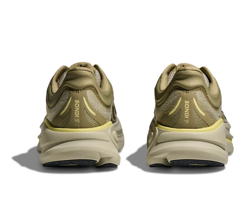 Hoka Bondi 9 Men's Everyday Running Shoe Grassland Oyster Mushroom-5
