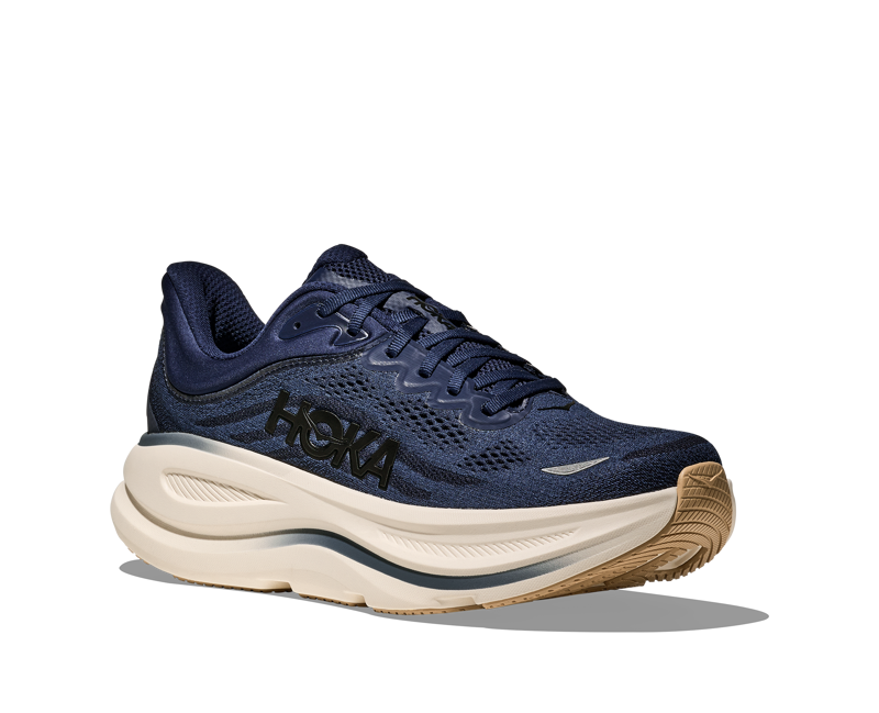 Hoka Bondi 9 Men's Running Shoes - Midnight Blue Varsity Navy-5