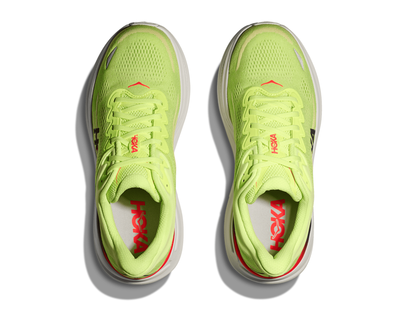 Hoka Bondi 9 Men's Everyday Running Shoes - Neon Yuzu Sunlight-5