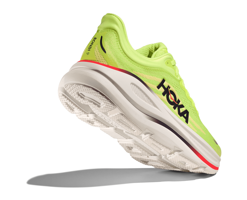 Hoka Bondi 9 Men's Everyday Running Shoes - Neon Yuzu Sunlight-7