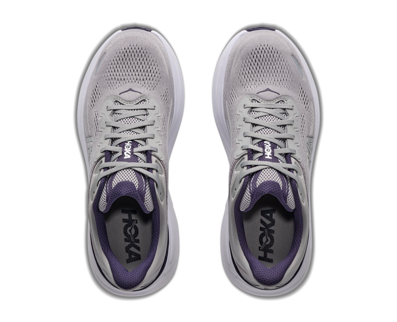 HOKA Bondi 9 Men's Running Shoes -Stellar Grey Squid Ink-5