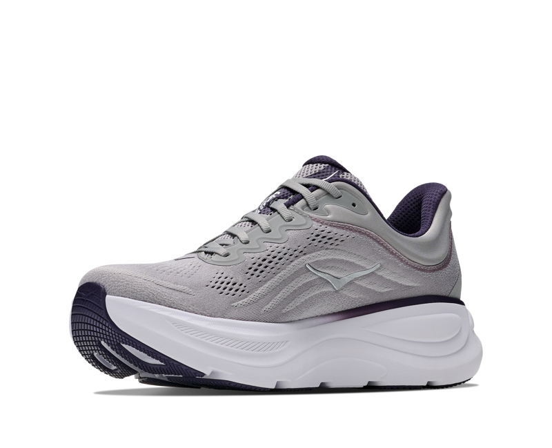 HOKA Bondi 9 Men's Running Shoes -Stellar Grey Squid Ink-3