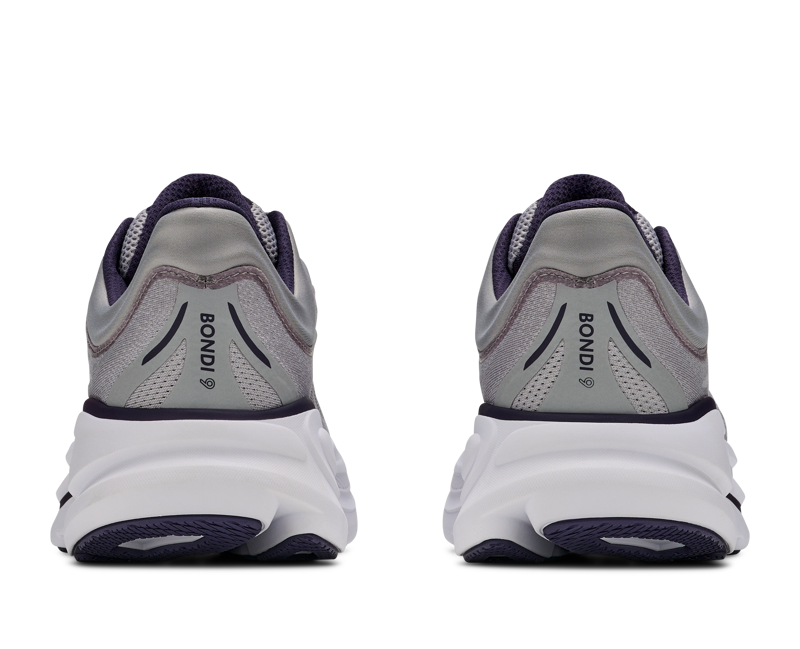 HOKA Bondi 9 Men's Running Shoes -Stellar Grey Squid Ink-4