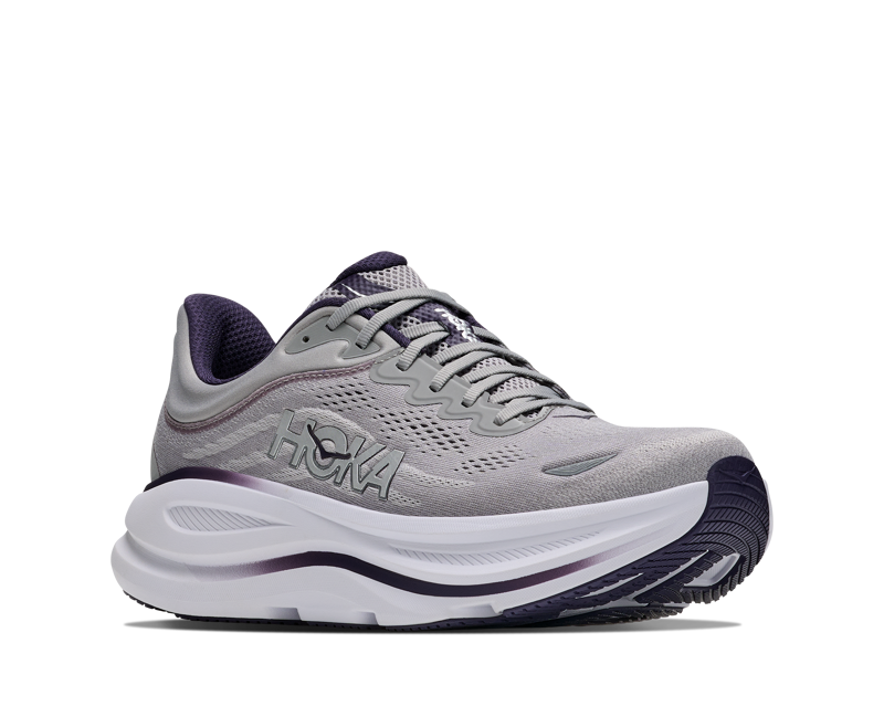 HOKA Bondi 9 Men's Running Shoes -Stellar Grey Squid Ink-1