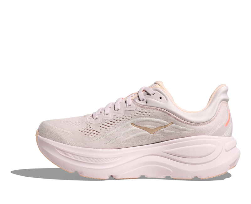 Hoka Bondi 9 Women's Running Shoes - Lilac Cream Tangerine Glow-2