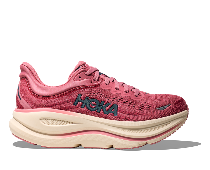 Hoka Bondi 9 Women's Everyday Running Shoes - Lingonberry Cranberry