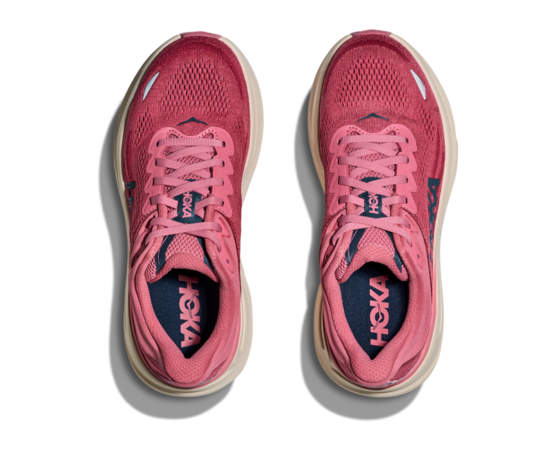 Hoka Bondi 9 Women's Everyday Running Shoes - Lingonberry Cranberry-1