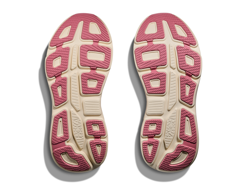 Hoka Bondi 9 WIDE Women's Running Shoes - Lingonberry Cranberry-5