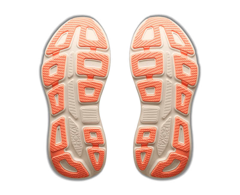 HOKA Bondi 9 Women's Running Shoes - River Rock Grey Mineral Ore-7
