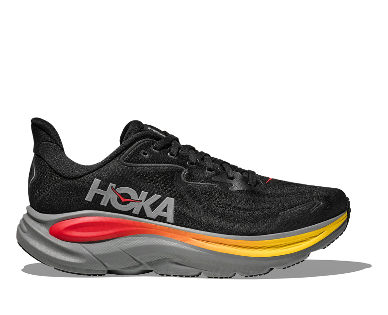 Hoka Clifton 10 Men's Neutral Running Shoes Black Galactic Grey
