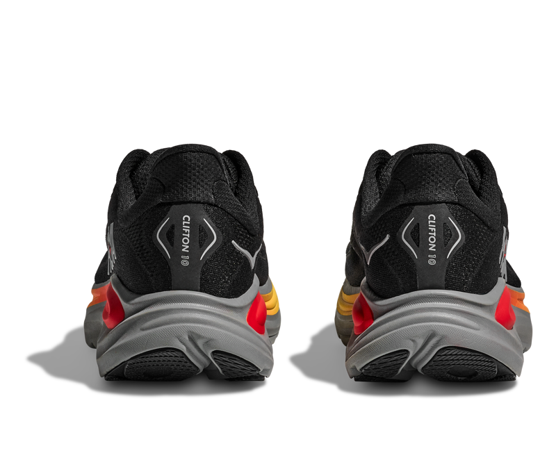 Hoka Clifton 10 Men's Neutral Running Shoes Black Galactic Grey-5