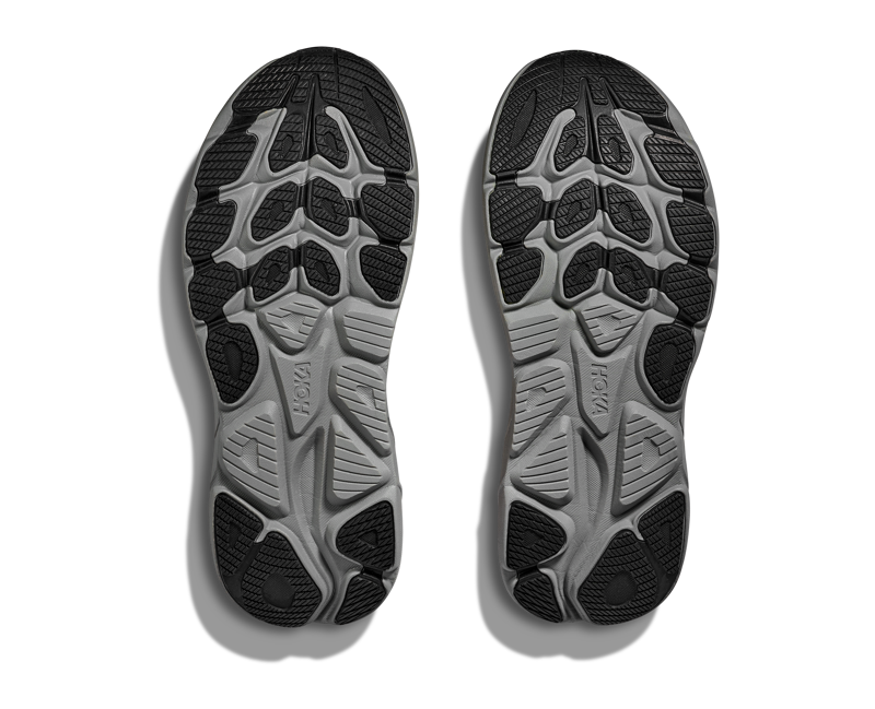 Hoka Clifton 10 Men's Neutral Running Shoes Black Galactic Grey-7