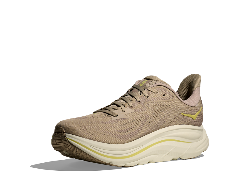 Hoka Clifton 10 Men's Neutral Running Shoes Raw Linen Stone-3