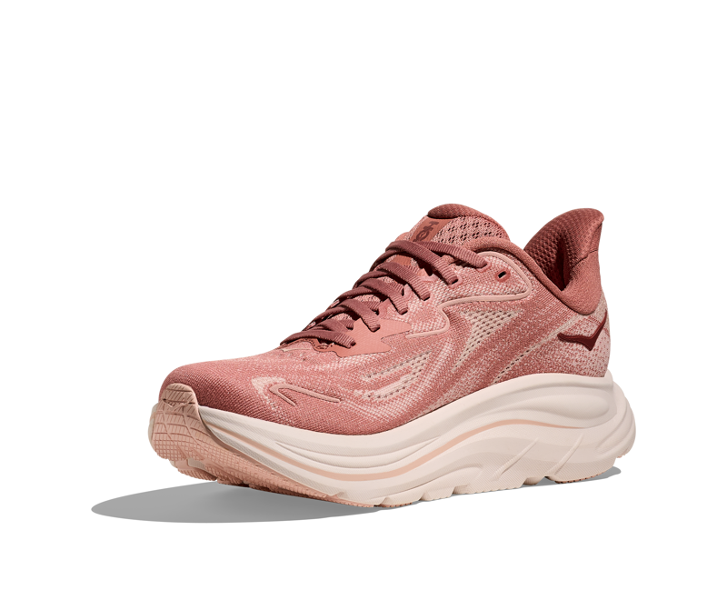 Hoka Clifton 10 Women's Neutral Running Shoes Blush Rose Latte-3