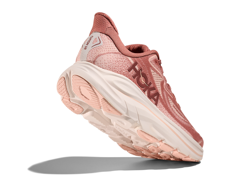 Hoka Clifton 10 Women's Neutral Running Shoes Blush Rose Latte-4