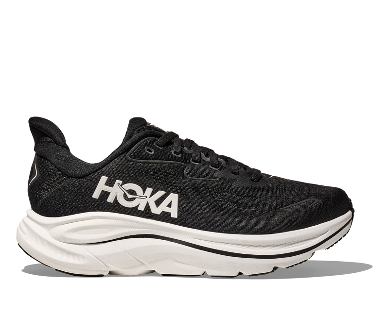 Hoka Clifton 10 Women's Neutral Running Shoes Black White