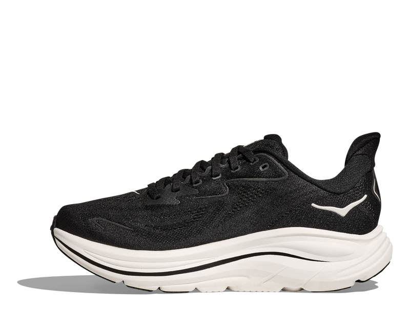 Hoka Clifton 10 Women's Neutral Running Shoes Black White-2