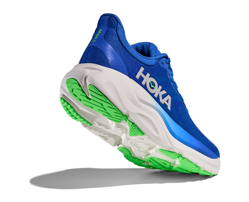 Hoka Arahi 8 Men's Supportive Running Shoes -Cobalt Blue Neon Green-7