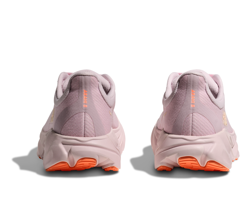 Hoka Arahi 8 Womne's Supportive Running Shoes - Lilac Cream Neon Cantaloupe-4
