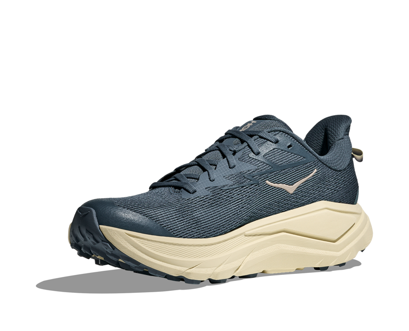 Hoka Challenger 8 Men's Trail Running Shoes - Faded Navy Pampass Grass-2
