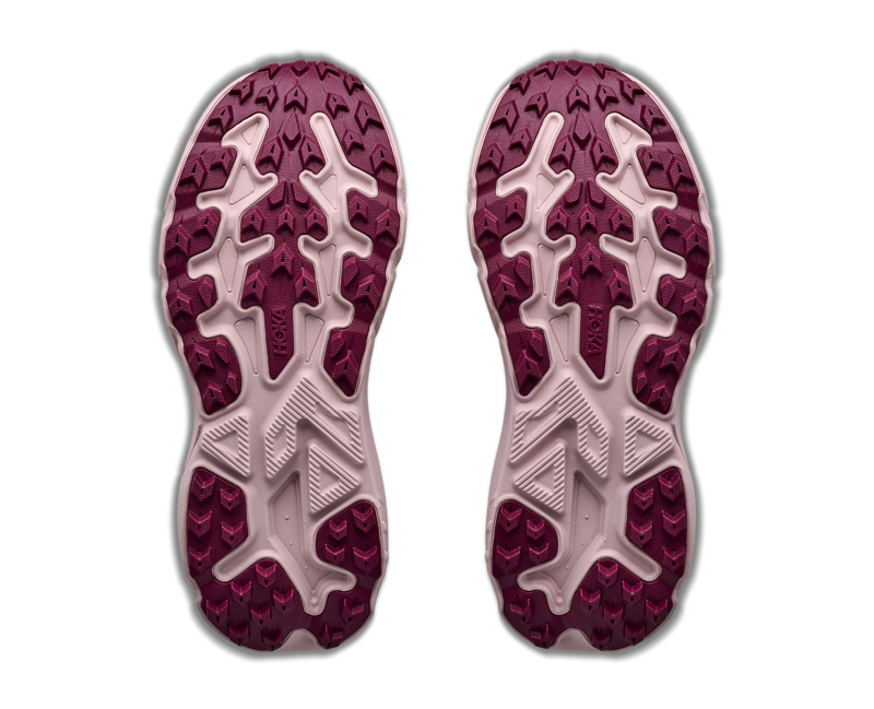 HOKA Challenger 8 Women's Trail Running Shoes - Black Pink Opal -7