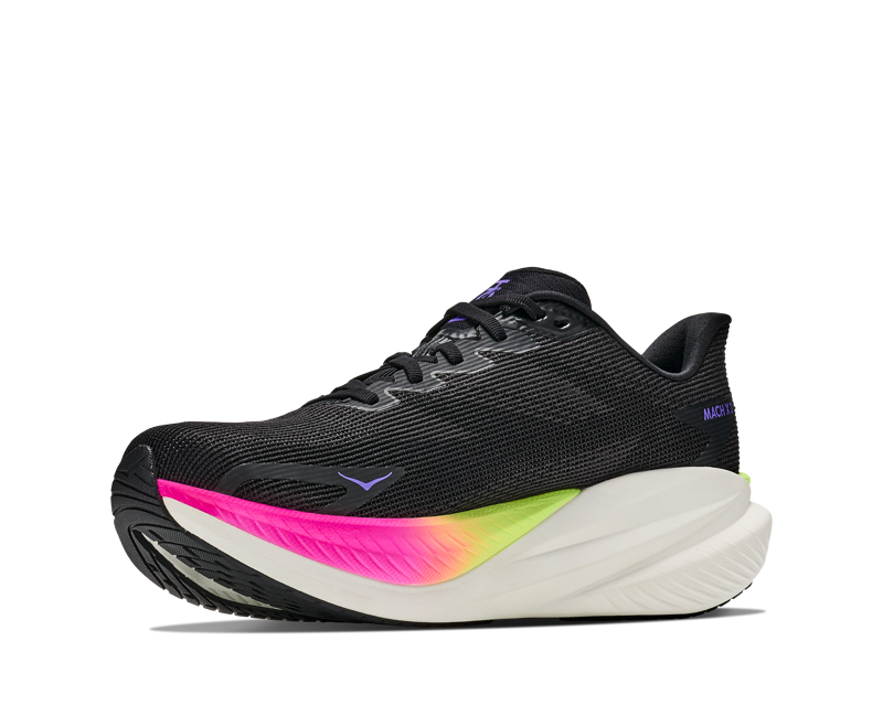 Hoka Mach X 3 Men's Tempo Running Shoes - Black Neon Nebula-3