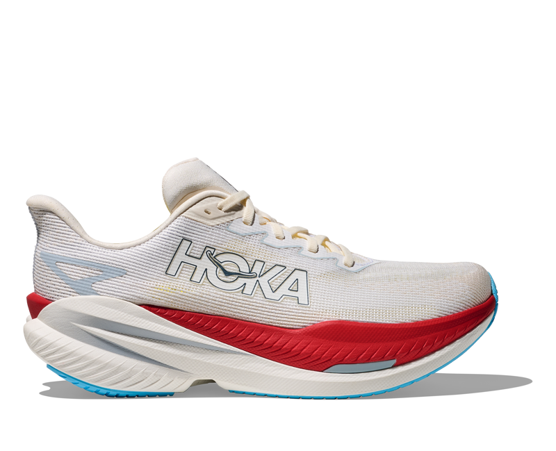 Hoka Mach X 3 Men's Tempo Running Shoes - White Alabaster