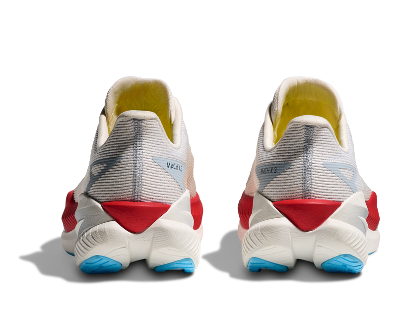 Hoka Mach X 3 Men's Tempo Running Shoes - White Alabaster-6