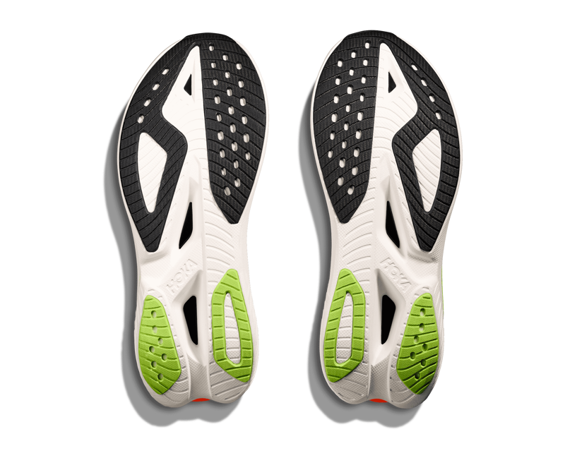 Hoka Mach X 3 Men's Tempo Running Shoe White Neon Tangerine-6