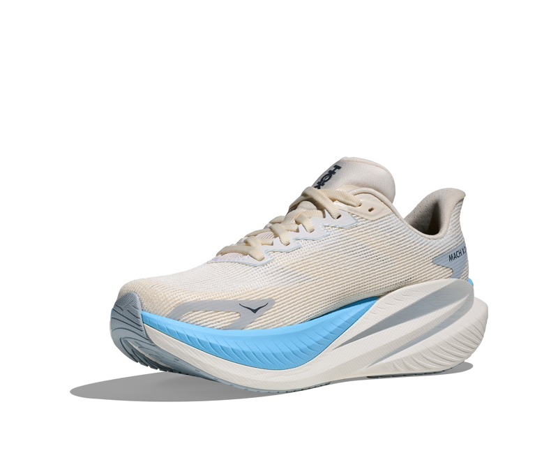 Hoka Mach X 3 Women's Tempo Running Shoes - White Alabaster-3