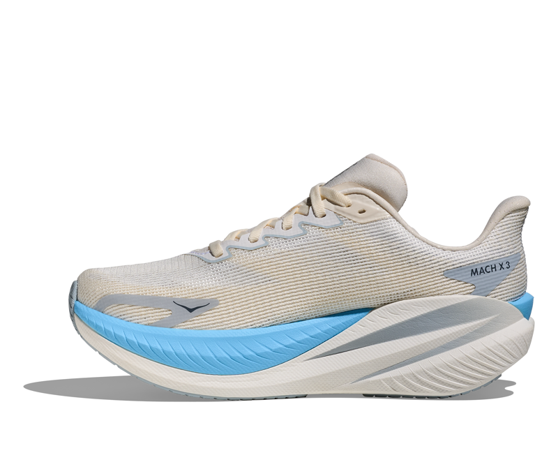 Hoka Mach X 3 Women's Tempo Running Shoes - White Alabaster-2